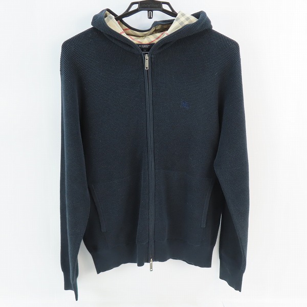 実際に弊社で買取させて頂いたBURBERRY LONDON/バーバリーロンドン シルク混 ジップアップ パーカー BBT26-214-29 /L