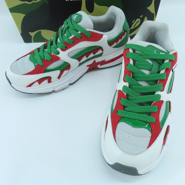 実際に弊社で買取させて頂いたA BATHING APE/アベイシングエイプ SHARK STA Italy/シャークスタ イタリア スニーカー OZXSHMX91304M/26