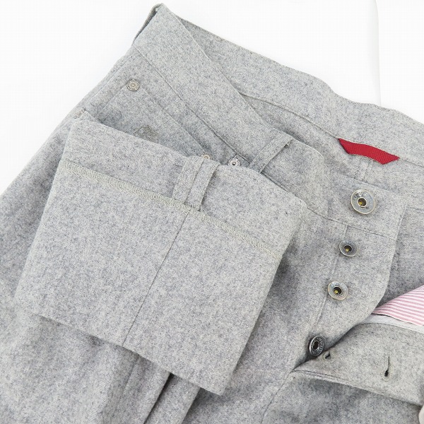 実際に弊社で買取させて頂いたBRUNELLO CUCINELLI/ブルネロクチネリ ロゴ刺繍 ウールパンツ 01886120540/48の画像 3枚目