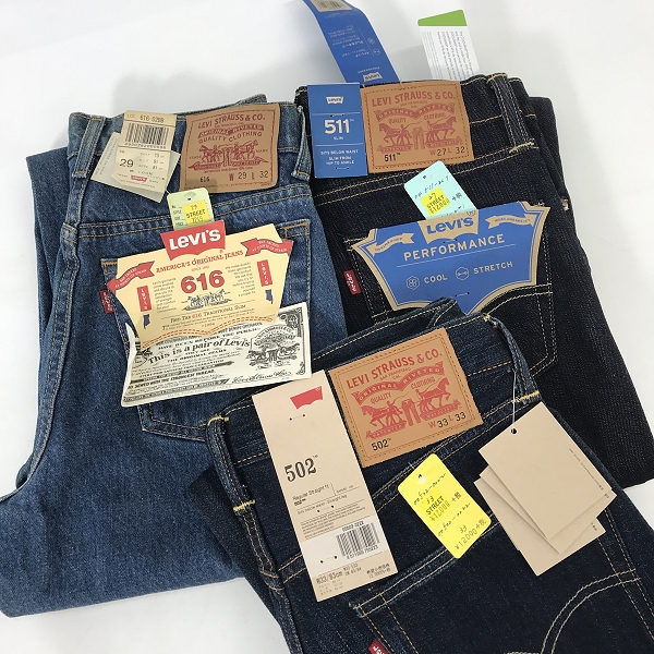 実際に弊社で買取させて頂いた【おまとめ/未使用】LEVIS/リーバイス 517/505/502/616/511 デニムパンツの画像 2枚目
