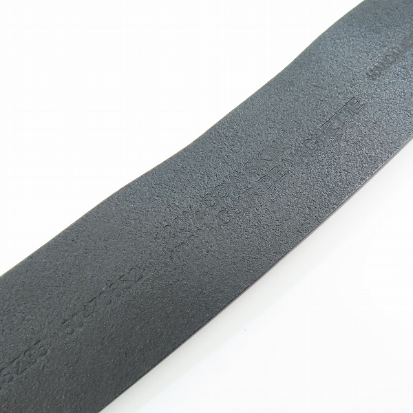 実際に弊社で買取させて頂いたHUGO BOSS/ヒューゴボス Giove-L_Sz35 レタリングロゴループ レザー ベルト 50470652/90-34の画像 2枚目