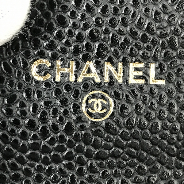実際に弊社で買取させて頂いたCHANEL/シャネル ココマーク マトラッセ コインケース キャビアスキン 31706207の画像 4枚目