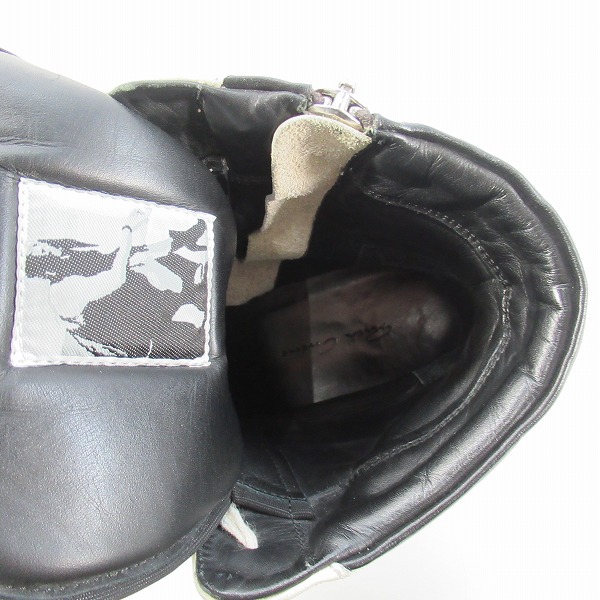 実際に弊社で買取させて頂いたRick Owens/リックオウエンス GEOBASKET/ジオバスケット ハイカットスニーカー/40の画像 4枚目