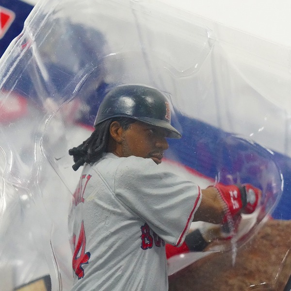 実際に弊社で買取させて頂いた【未開封】McFARLANE TOYS/マクファーレントイズ ボストン・レッドソックス #24 MANNY RAMIREZ マニー・ラミレス フィギュアの画像 2枚目