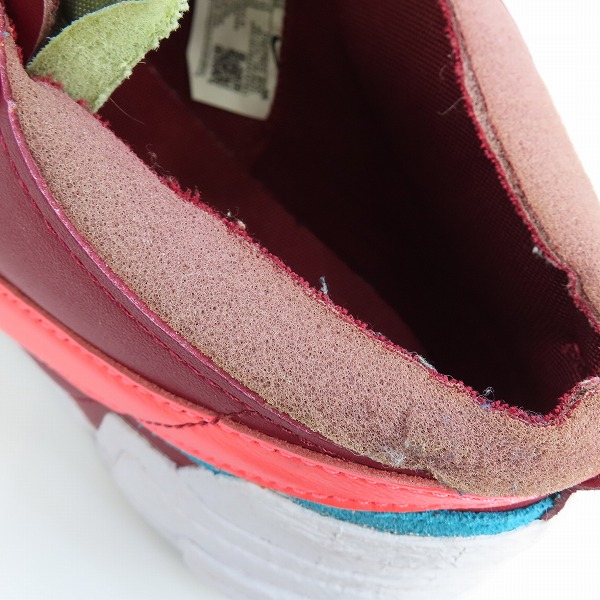 実際に弊社で買取させて頂いたNIKE×SACAI×KAWS/ナイキ×サカイ×カウズ BLAZER LOW SACAI KAWS ブレーザー DM7901-600 29.0の画像 6枚目