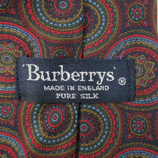 実際に弊社で買取させて頂いたBurberrys/バーバリーズ 総柄 シルク ネクタイの画像 3枚目