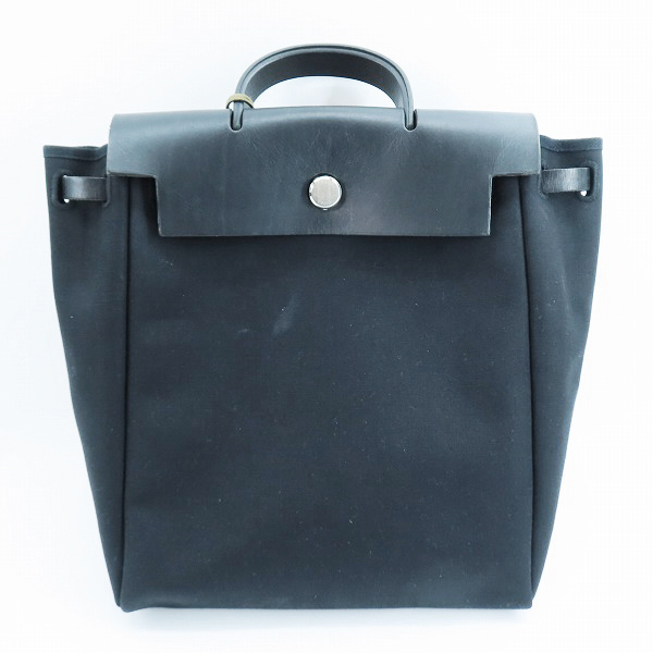 実際に弊社で買取させて頂いたHERMES/エルメス HERBAG/エールバッグアド 2WAY ハンドバッグ リュック/バックパック ブラック