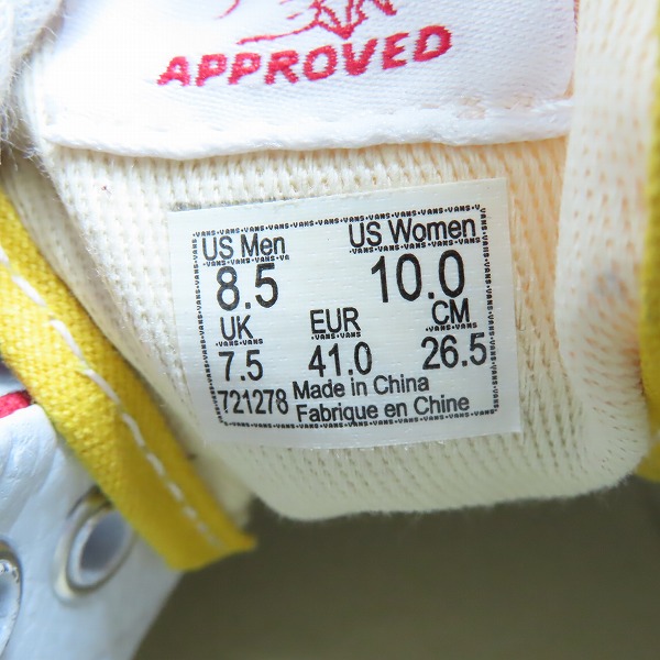 実際に弊社で買取させて頂いたVANS/バンズ 50th Anniversary/50周年記念 ERA/エラ ローカット スニーカー/26.5の画像 5枚目