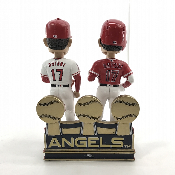 実際に弊社で買取させて頂いたFOCO PLAYER BOBBLE ボブルヘッド ロサンゼルス・エンゼルス  大谷翔平 20 Home Run 100 Strikeout Dual 首振り フィギュアの画像 3枚目