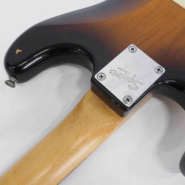 実際に弊社で買取させて頂いた★Squier by Fender/スクワイヤー Strat/ストラトキャスター エレキギター ソフトケース付の画像 8枚目
