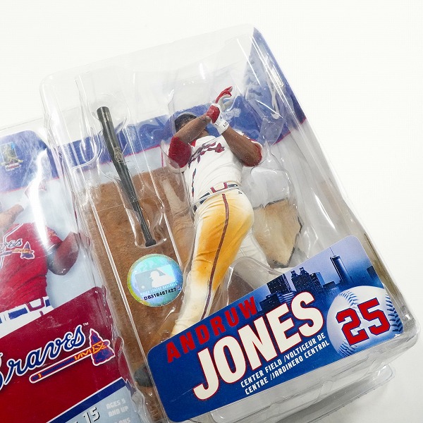 実際に弊社で買取させて頂いた【未開封】McFARLANE TOYS/マクファーレントイズ アトランタ・ブレーブス #25 ANDRUW JONES アンドリュー・ジョーンズの画像 3枚目