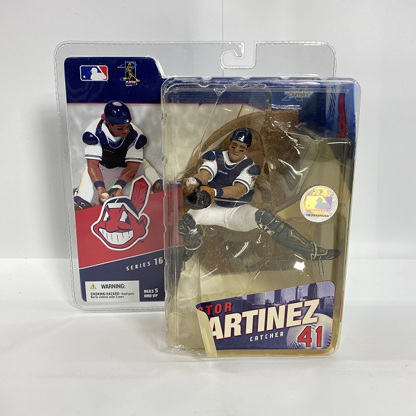 実際に弊社で買取させて頂いた【未開封】McFARLANE TOYS/マクファーレントイズ クリーブランド・ガーディアンズ/インディアンズ #41 VICTOR MARTINEZ