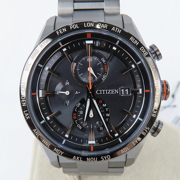 実際に弊社で買取させて頂いたCITIZEN/シチズン ATTESA /アテッサ エコドライブ 電波ソーラーメンズ腕時計 H800-T025871 