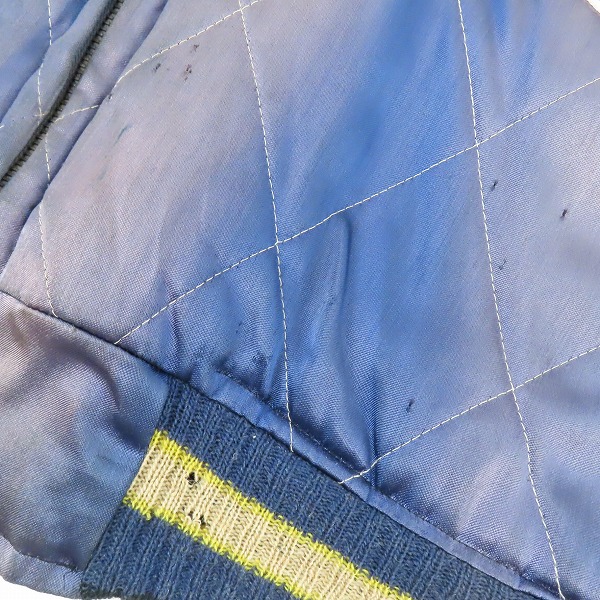 実際に弊社で買取させて頂いた【難有/ノーブランド扱い】40~50S/ヴィンテージ/ビンテージ ピンロック 片ツメ式/TALONジップ スカジャンの画像 7枚目