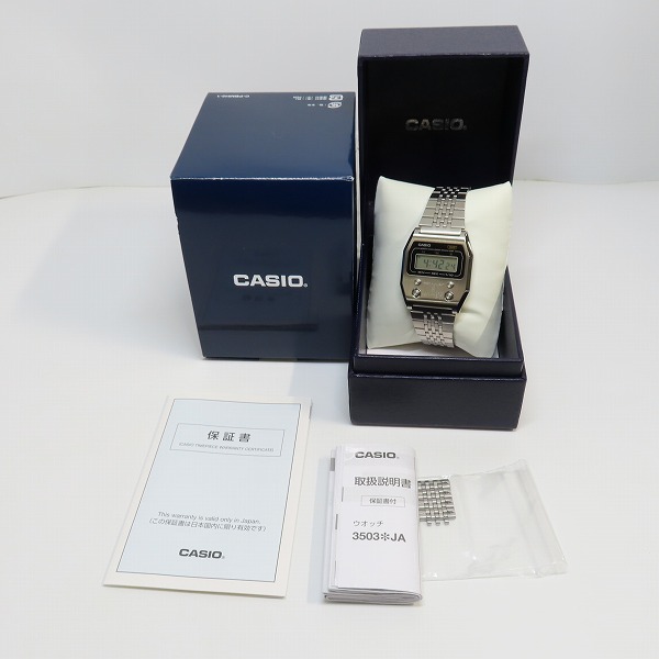 実際に弊社で買取させて頂いた【保証期間内】CASIO/カシオ クラシック PREMIUMシリーズ クォーツ腕時計 A1100D-1JF の画像 9枚目