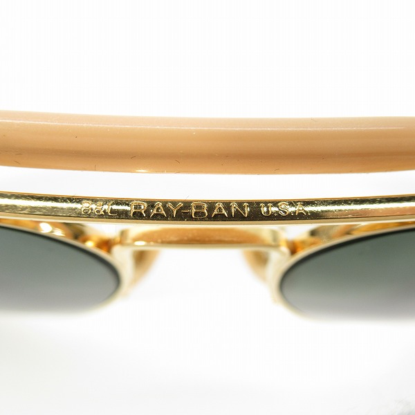 実際に弊社で買取させて頂いたRay-Ban/レイバン B&L/ボシュロム社製 ティアドロップ型 ゴールド アイウェア/サングラスの画像 3枚目