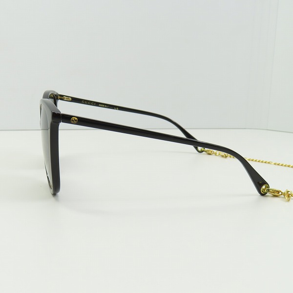 実際に弊社で買取させて頂いたGUCCI/グッチ チェーン付きサングラス/アイウェア GG1076S 001の画像 1枚目