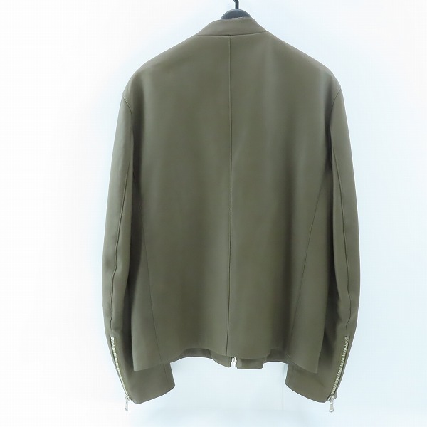 実際に弊社で買取させて頂いたDENIM×TOMORROWLAND/デニム×トゥモローランド DOLPHIN ラムレザーシングルライダースジャケット 50の画像 1枚目