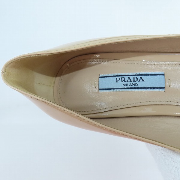 実際に弊社で買取させて頂いたPRADA/プラダ ジュエルヒール パンプス 1I998H/36.5の画像 4枚目