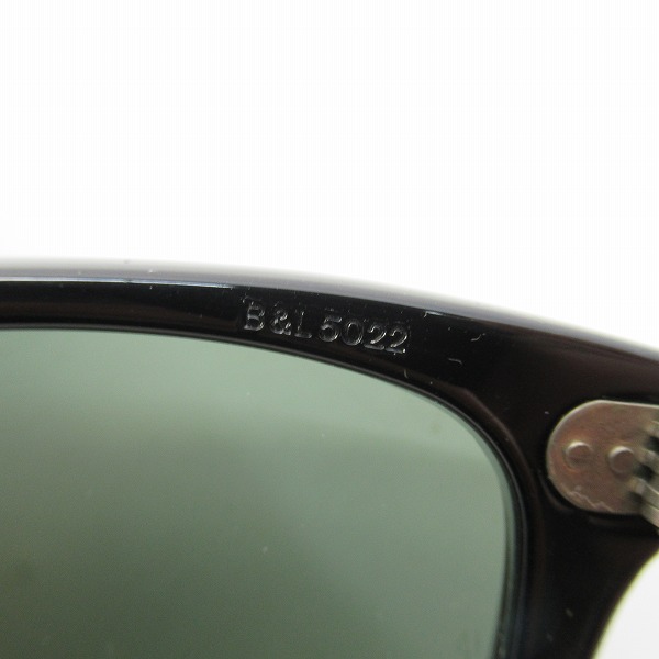 実際に弊社で買取させて頂いたRay-Ban/レイバン B&L/ボシュロム社製 ウェイファーラー サングラス/アイウェア B&L5022の画像 5枚目