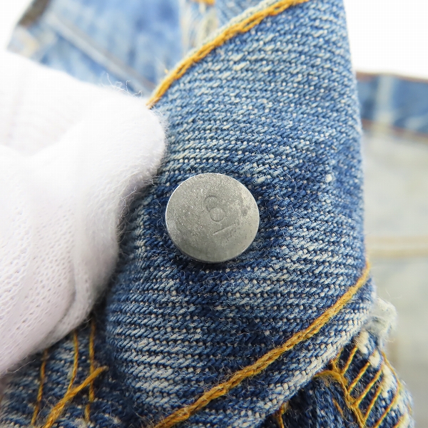 実際に弊社で買取させて頂いたLevis/リーバイス 501/66後期/刻印6/スモールe ヴィンテージ/ビンテージデニムパンツ の画像 3枚目