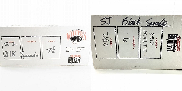 実際に弊社で買取させて頂いたWHITES BOOTS/ホワイツブーツ スモークジャンパー ブーツ 350 MVLTT /7.5の画像 9枚目