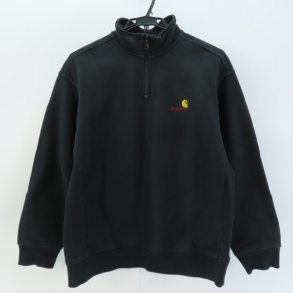 実際に弊社で買取させて頂いたCarhartt/カーハート  ハーフジップアメリカンスクリプトスウェットシャツ/I027014/L