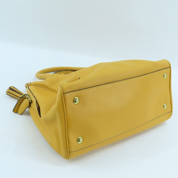 実際に弊社で買取させて頂いたCOACH/コーチ トートバッグ レザー ヘイリー サッチェル レガシー タッセル付き/23574の画像 2枚目