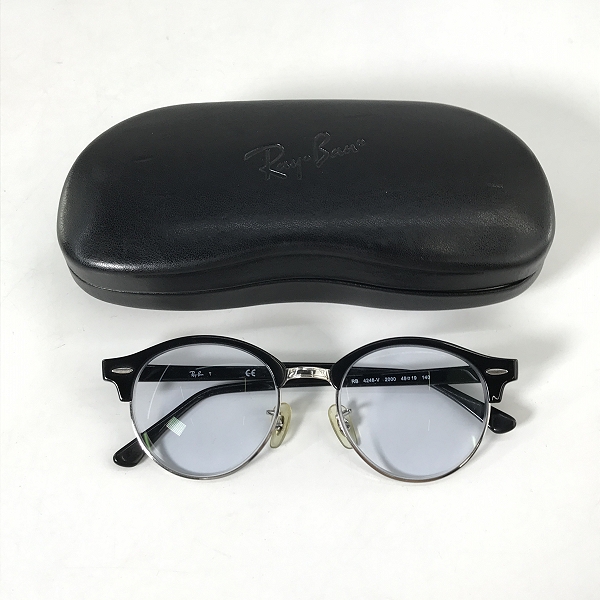 実際に弊社で買取させて頂いたRay-Ban/レイバン CLUBROUND/クラブラウンド メガネフレーム/アイウェア RB4246-V 2000の画像 8枚目