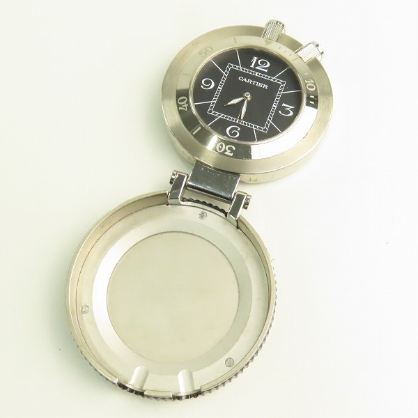 実際に弊社で買取させて頂いたCartier/カルティエ パシャ シータイマー トラベルクロック クオーツ 時計【動作未確認】の画像 8枚目