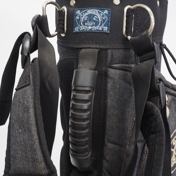 実際に弊社で買取させて頂いたEVISU GOLF/エヴィスゴルフ/エビス デニム 8分割 スタンド式キャディバッグの画像 4枚目