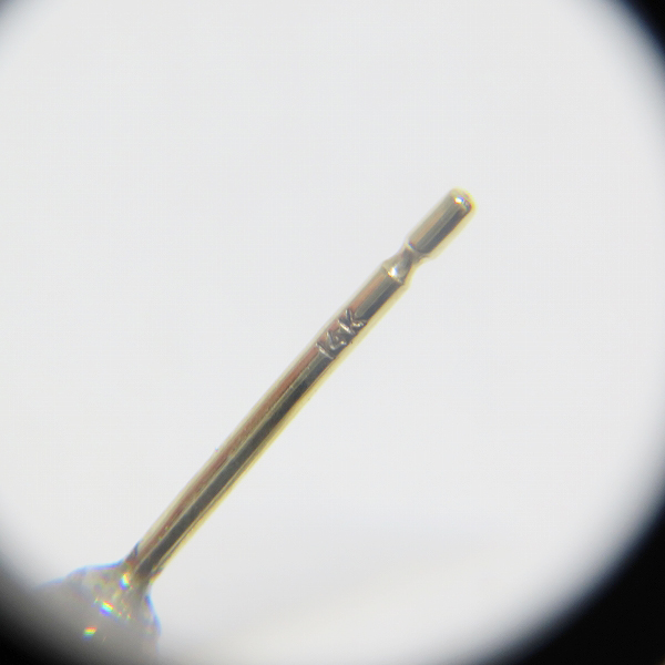 実際に弊社で買取させて頂いた【インボイス/原本】CHROME HEARTS/クロムハーツ タイニーE CHプラス ドロップ ピアス w/2ダイヤの画像 4枚目