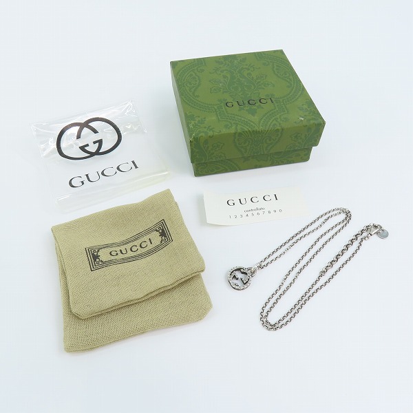 実際に弊社で買取させて頂いたGUCCI/グッチ インターロッキングGGロゴ 印唐草模様 アラベスク ネックレス/ペンダントの画像 7枚目
