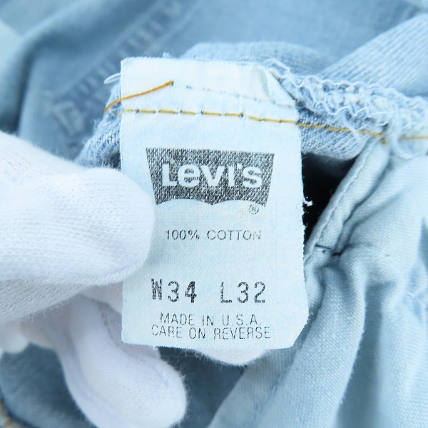実際に弊社で買取させて頂いたLEVIS/リーバイス ヴィンテージ 501 553刻印 デニムパンツ/ジーンズ W34L32の画像 3枚目