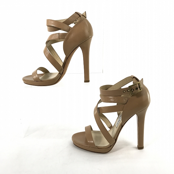 実際に弊社で買取させて頂いたJIMMY CHOO/ジミーチュウ  アンクルストラップ サンダル ハイヒール/ピンヒール/38の画像 3枚目