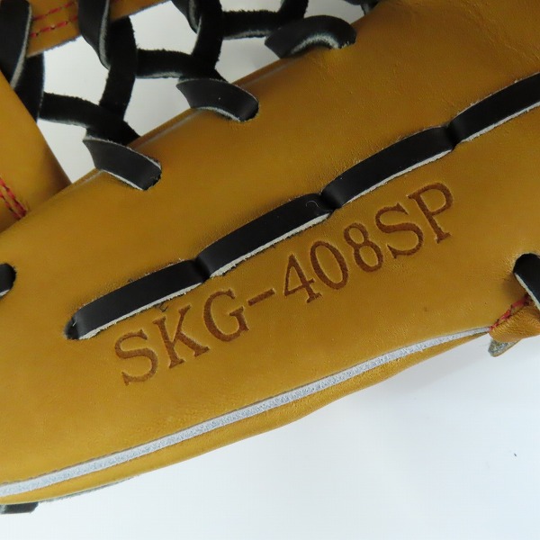 実際に弊社で買取させて頂いたHI-GOLD/ハイゴールド スペシャルオーダー 硬式 内野手 右投げ用 グローブ SKG-408SPの画像 5枚目