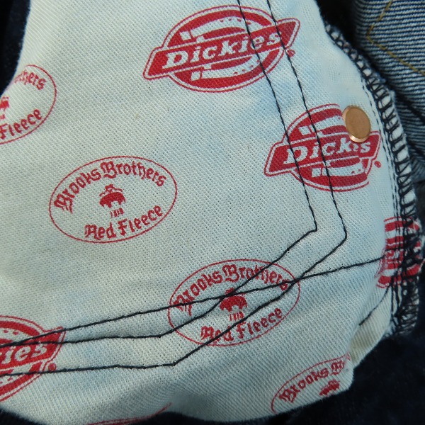実際に弊社で買取させて頂いたDickies×Brooks Brothers/ディッキーズ×ブルックスブラザーズ ジップフライ デニムパンツ 152M40BR02 /28の画像 5枚目