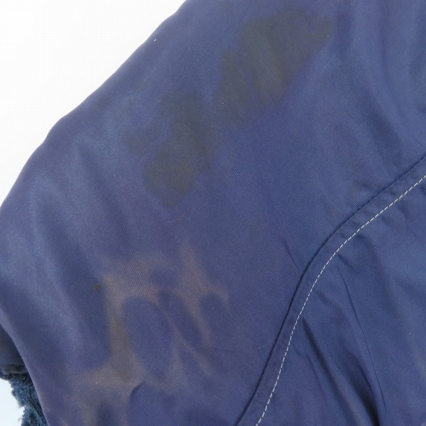 実際に弊社で買取させて頂いたU.S.AIR FORCE/エアフォース CONMARジッパー/ビンテージ N-2A フライトジャケット 8310-485800-46/XLの画像 5枚目