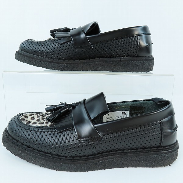 実際に弊社で買取させて頂いたFRED PERRY×GEORGE COX/フレッドペリー×ジョージコックス タッセル ローファー B9272/102/UK5の画像 3枚目