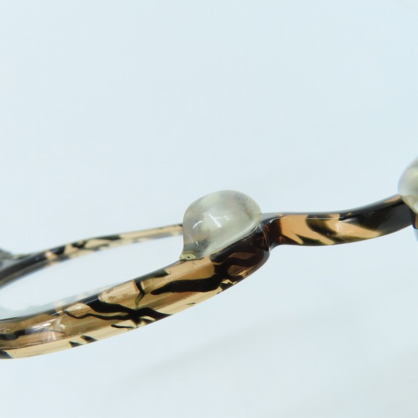 実際に弊社で買取させて頂いた金子眼鏡/カネコガンキョウ 井戸多美男作 メガネフレーム/アイウェア T448-5の画像 8枚目