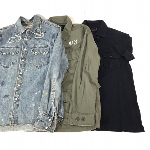 実際に弊社で買取させて頂いた【おまとめ】ビームス/アルファインダストリーズ/ラコステ 等 デニムシャツ/チェックシャツ/ポロシャツ 他の画像 1枚目