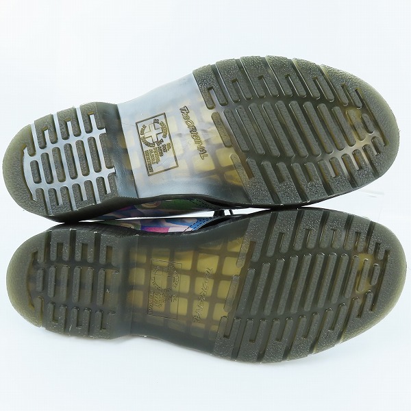 実際に弊社で買取させて頂いたDr.Martens/ドクターマーチン 1461 TNG BATHERS BLACK x MULTI 3ホールレザーシューズ/UK7の画像 2枚目