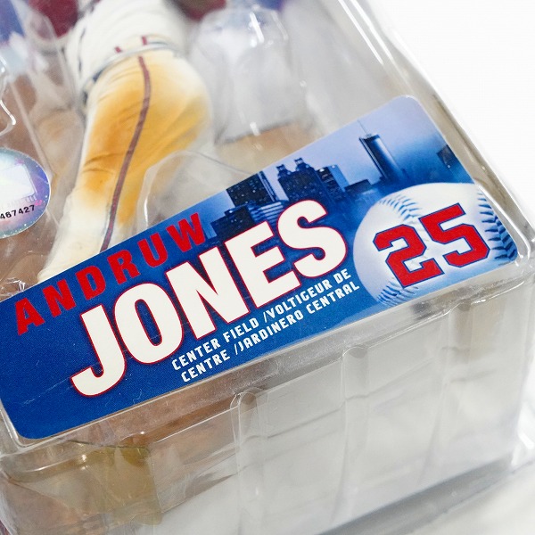 実際に弊社で買取させて頂いた【未開封】McFARLANE TOYS/マクファーレントイズ アトランタ・ブレーブス #25 ANDRUW JONES アンドリュー・ジョーンズの画像 5枚目