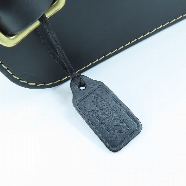 実際に弊社で買取させて頂いたHERZ/ヘルツ レザー セカンドバッグ/クラッチバッグ ブラックの画像 5枚目
