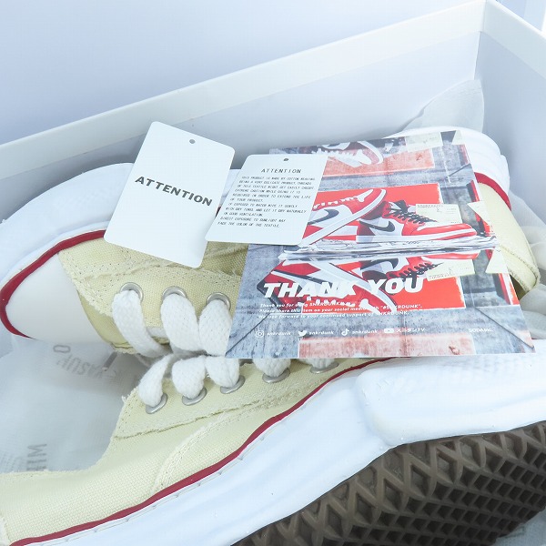 実際に弊社で買取させて頂いたMaison MIHARA YASUHIRO/メゾン ミハラヤスヒロ オリジナル ソール キャンバス ロートップ/ローカット スニーカー A04FW729/41の画像 8枚目