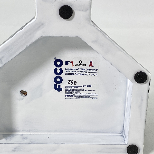 実際に弊社で買取させて頂いたFOCO PLAYER BOBBLE ボブルヘッド ロサンゼルス・エンゼルス ＃17 大谷翔平 シルバースラッガー賞 首振り フィギュアの画像 4枚目