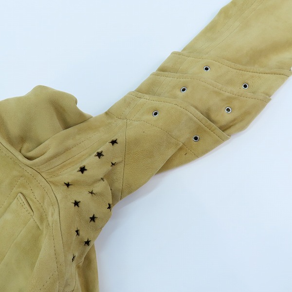 実際に弊社で買取させて頂いたTAKAHIROMIYASHITA TheSoloIst/タカヒロミヤシタザソロイスト 羊革/ラムレザー/スエードレザー ジャケット SJ 0029SS17/46の画像 6枚目