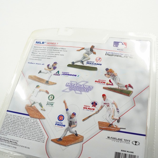 実際に弊社で買取させて頂いた【未開封】McFARLANE/マクファーレン ニューヨーク・ヤンキース #51 BERNIE WILLIAMS バーニー・ウィリアムス フィギュアの画像 7枚目