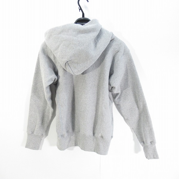 実際に弊社で買取させて頂いたChampion/チャンピオン USC REVERSE WEAVE sweat parka リバースウィーブ スウェット パーカー 赤単タグ 復刻 グレー Mの画像 1枚目