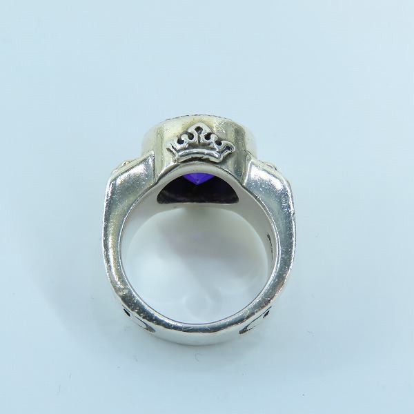 実際に弊社で買取させて頂いたROYAL ORDER/ロイヤルオーダー パープルストーン リング 10-11号の画像 5枚目